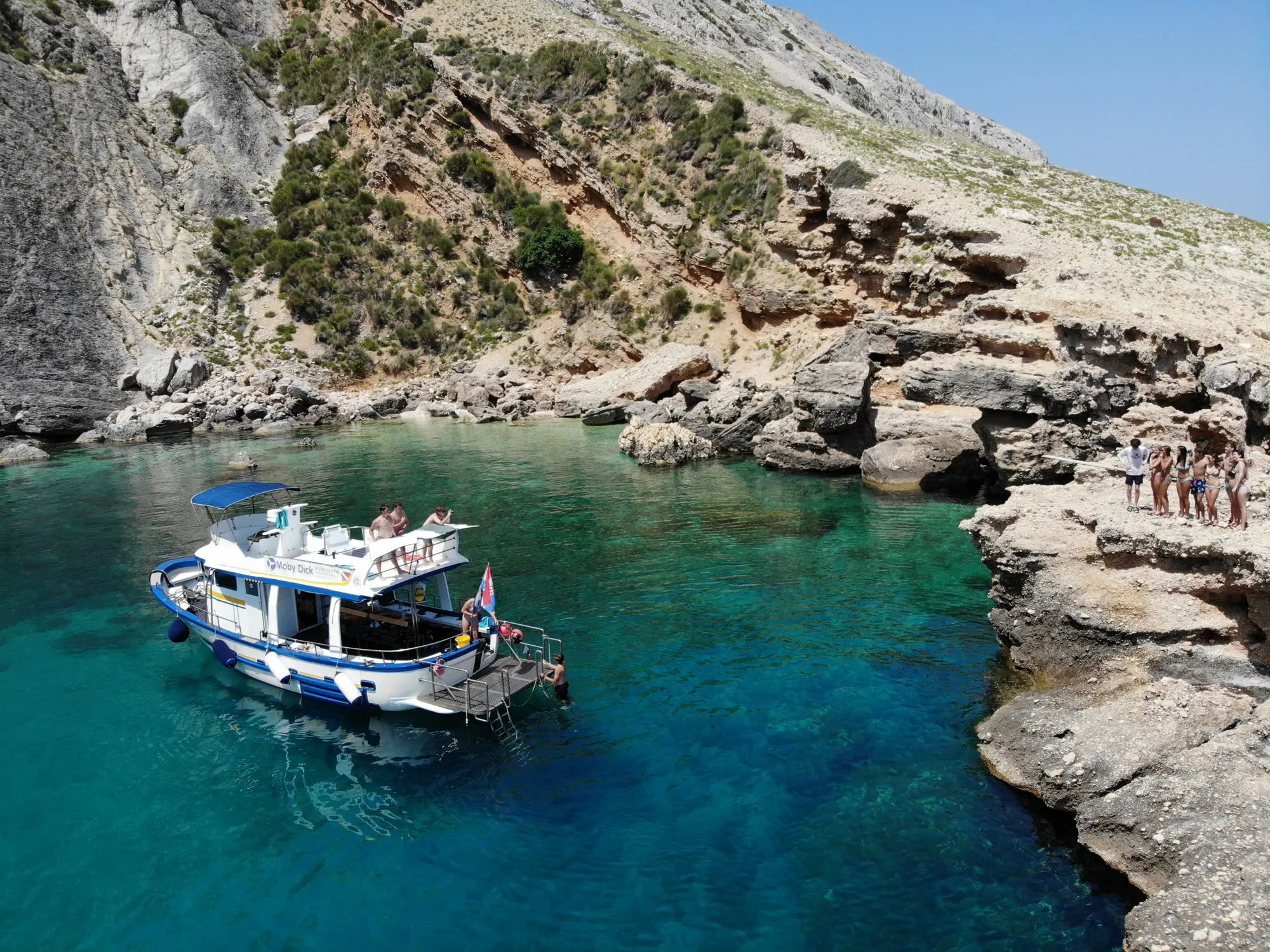 Boat in cove
